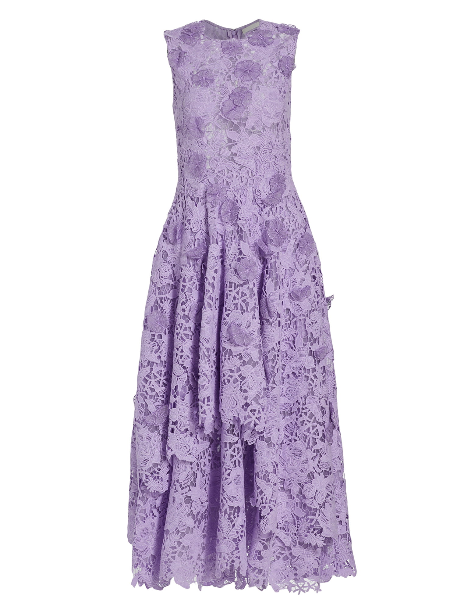Jason Wu Collection Floral Guipure Sleeveless Lace Dress