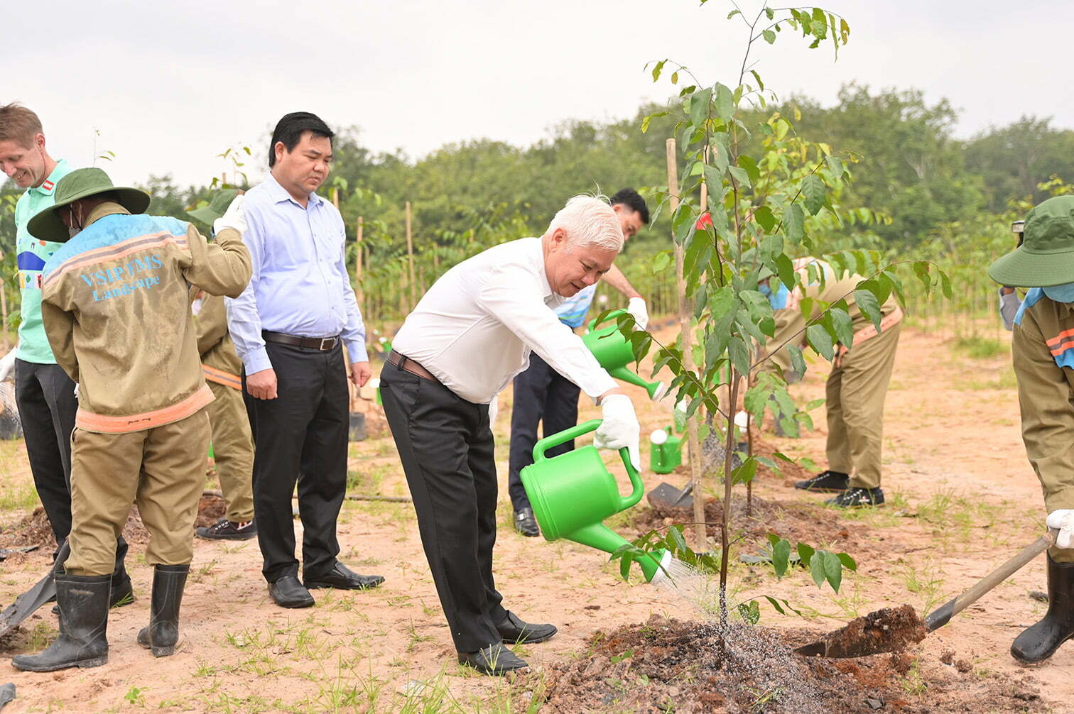 Tree planting event at LEGO Factory in Vietnam, The Secretary of the Provincial Party Committee, Nguyen Van Loi