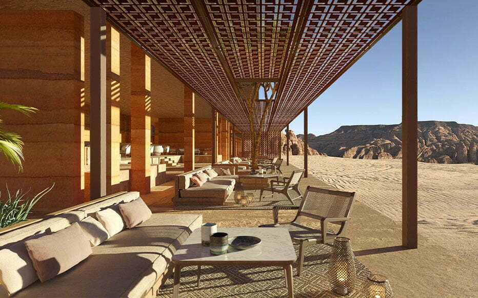 Banyan Tree AlUla outdoor lounge