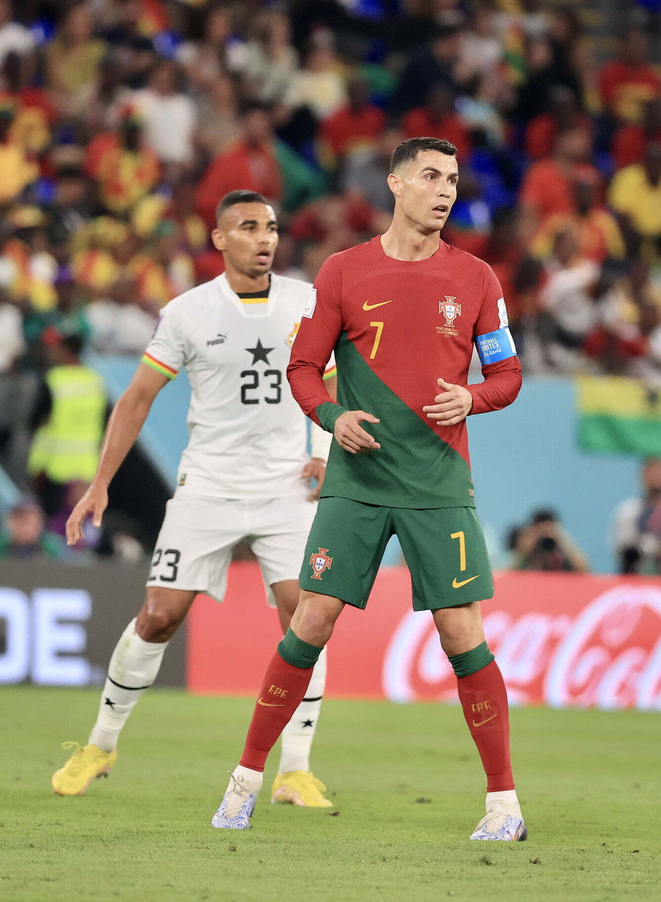 Ronaldo during the Portugal vs Ghana match at World Cup 2022 Qatar