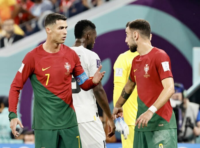 Ronaldo during the Portugal vs Ghana match at World Cup 2022 Qatar