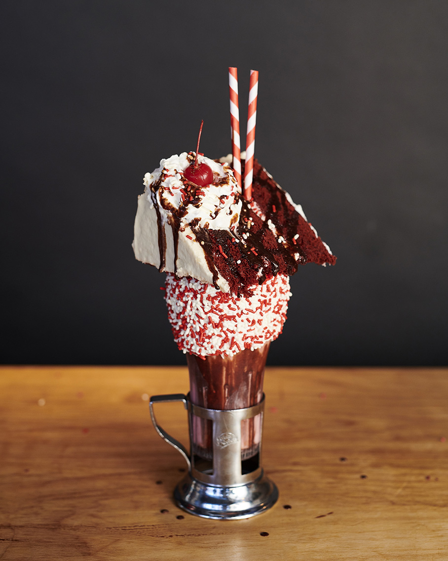 Black Tap Red Velvet Cake Shake