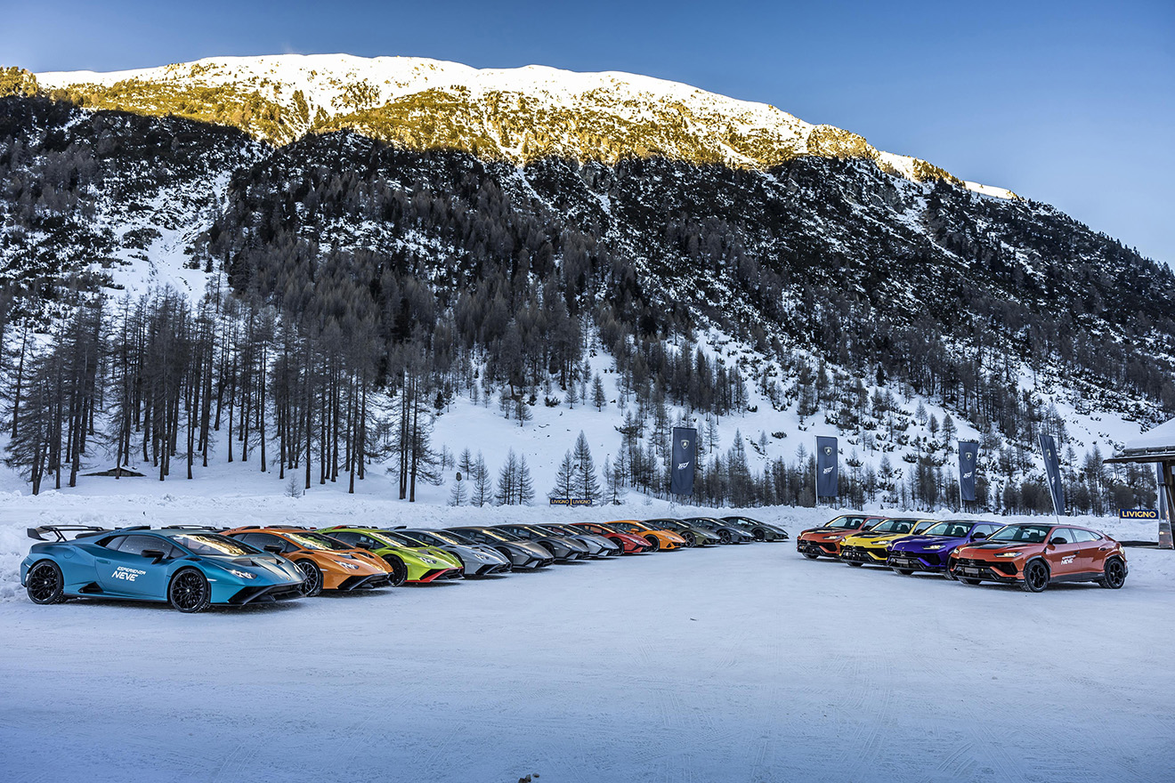 Lamborghini's Winter Driving Experience: Conquering the Ice in Livigno