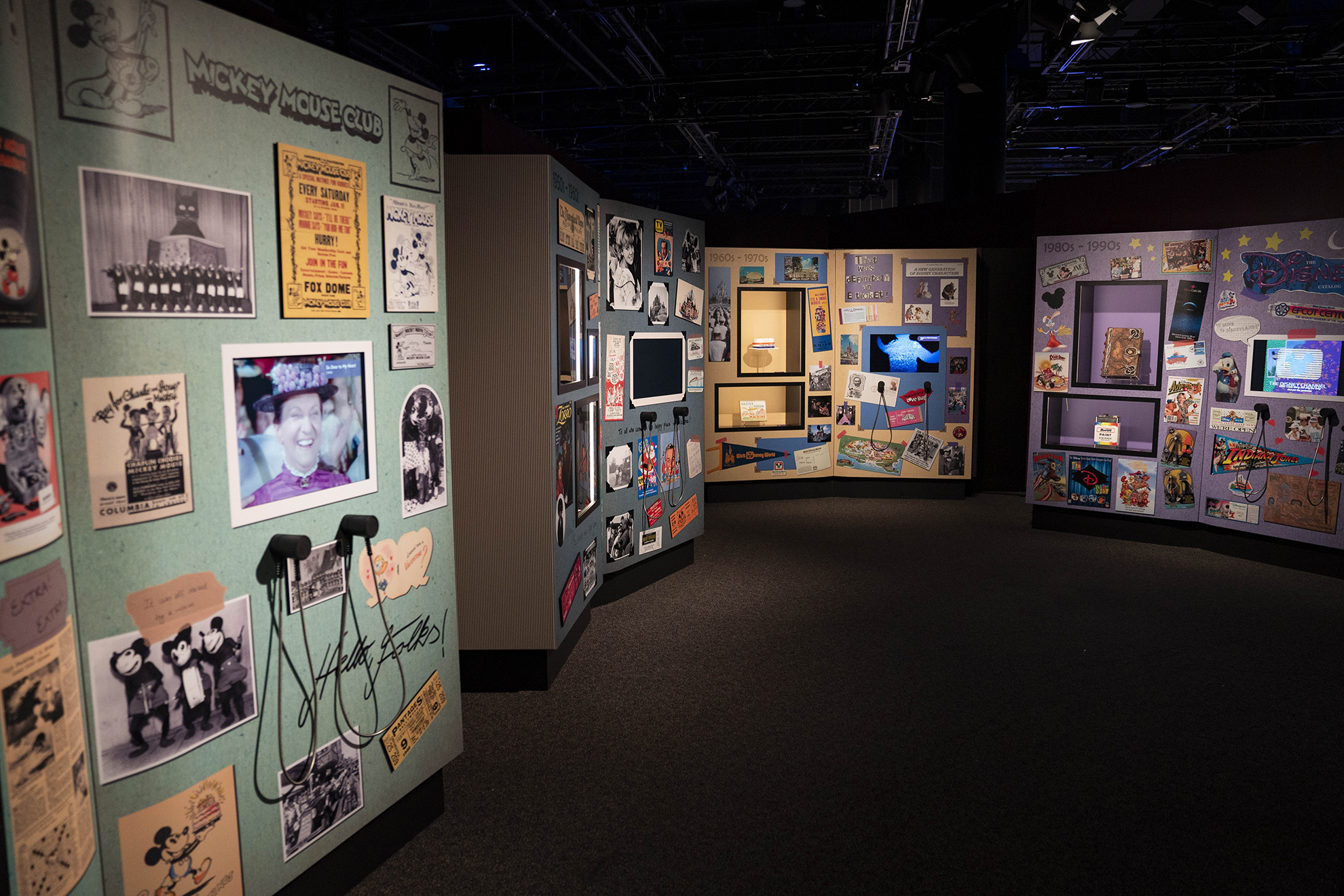 The Wonder of Disney gallery at Disney100: The Exhibition, now open at The Franklin Institute in Philadelphia. 