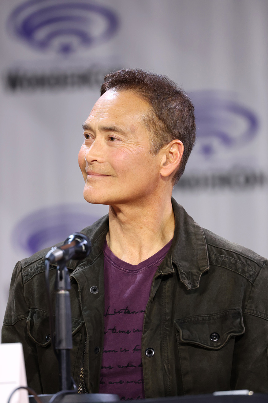 Anaheim, CA - March 24, 2023: Mark Dacascos attends the WONDERCON panel for Stage 6 Films and Toei Animation KNIGHTS OF THE ZODIAC at the Anaheim Convention Center.