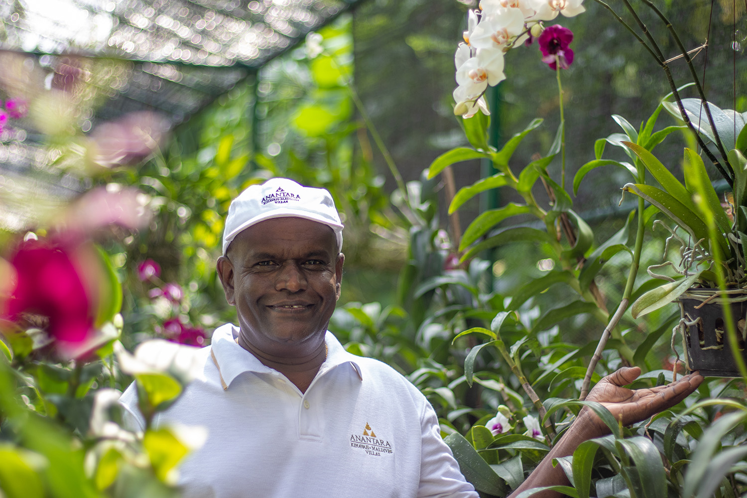 Prem Pemathilaka - Orchid Guru at Anantara Kihavah Maldives Villas