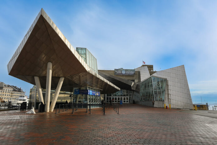 The New England Aquarium in Boston, Massachusetts