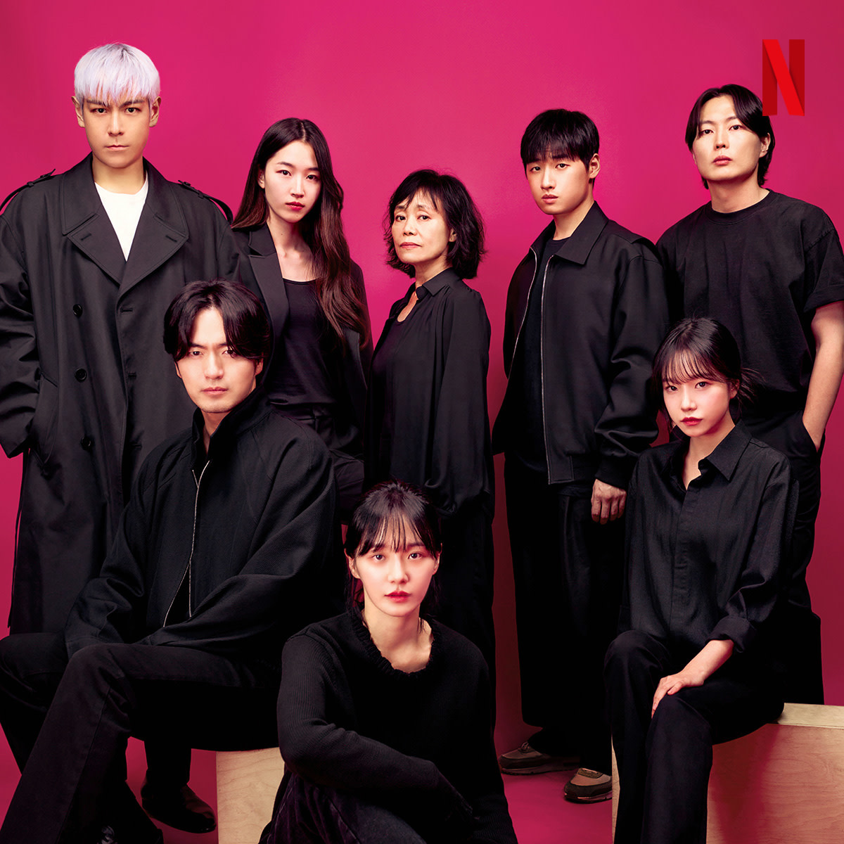 (from left) CHOI SEUNG-HYUN, LEE JIN-UK, WON JI-AN, PARK GYU-YOUNG, KANG AE-SIM, LEE DAVID, JO YU-RI, ROH JAE-WON