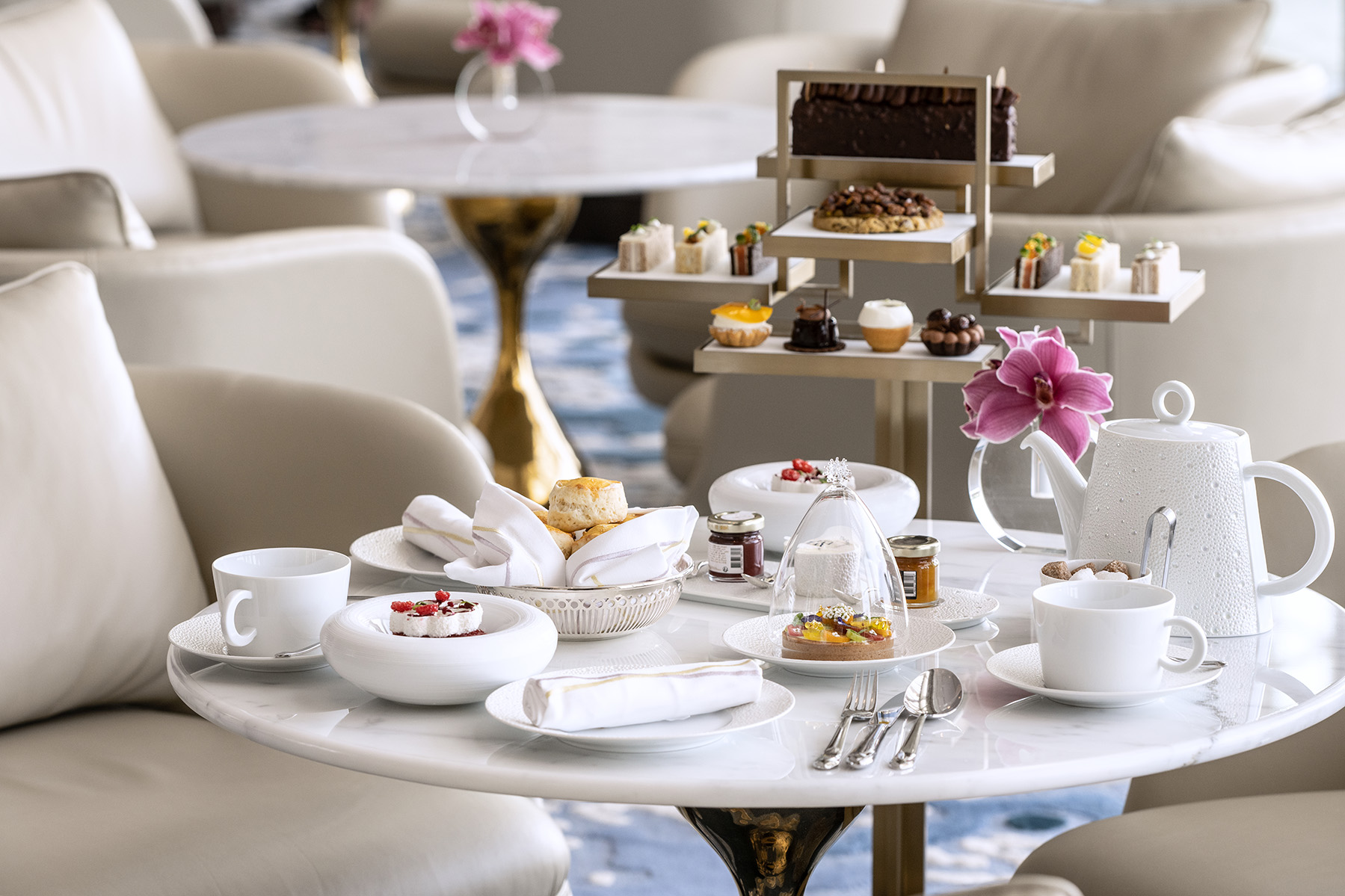 The Royal Tearoom's Afternoon Tea Delights by Chef Christophe Devoille at Atlantis The Royal