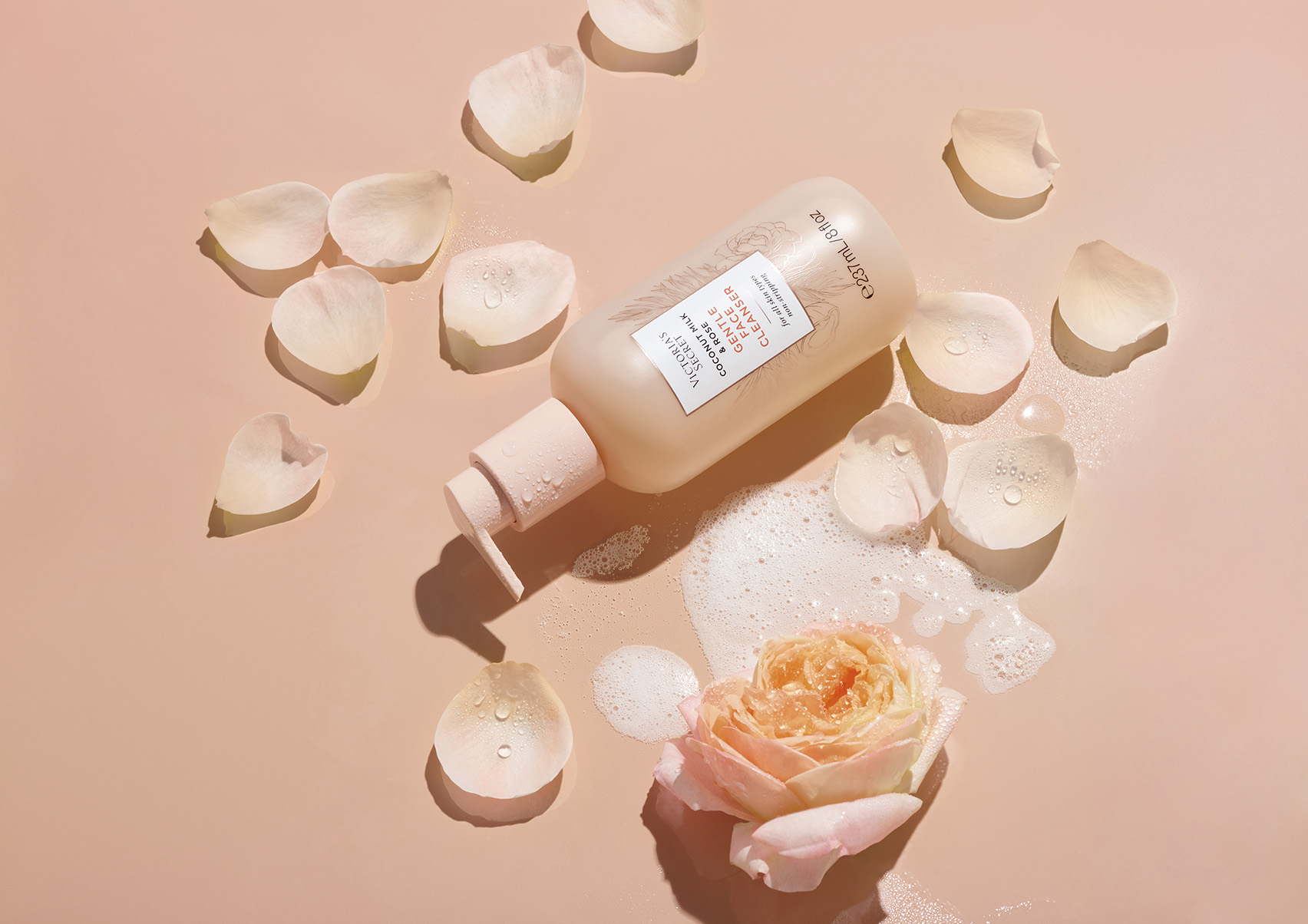 Victoria's Secret Natural Beauty Coconut Milk & Rose Skin Care Collection - Gentle Face Cleanser
