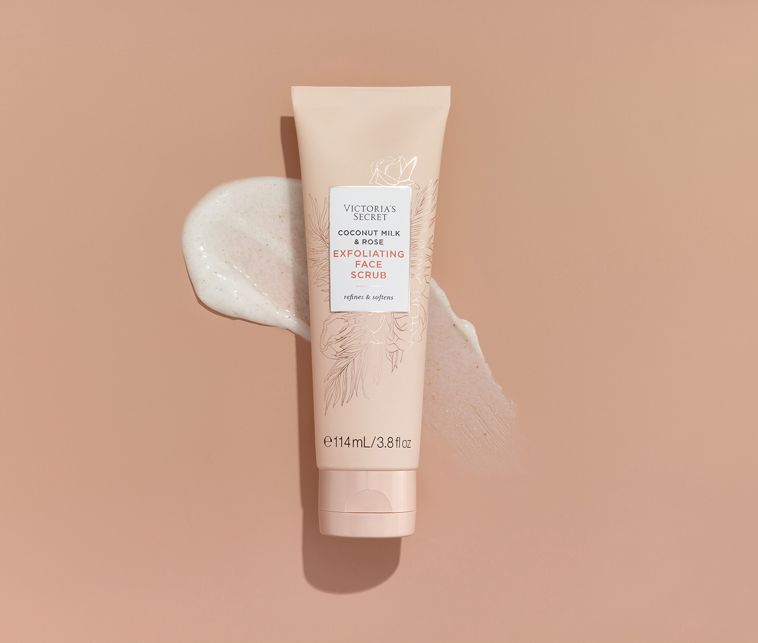 Victoria's Secret Natural Beauty Coconut Milk & Rose Skin Care Collection - Exfoliating Face Scrub