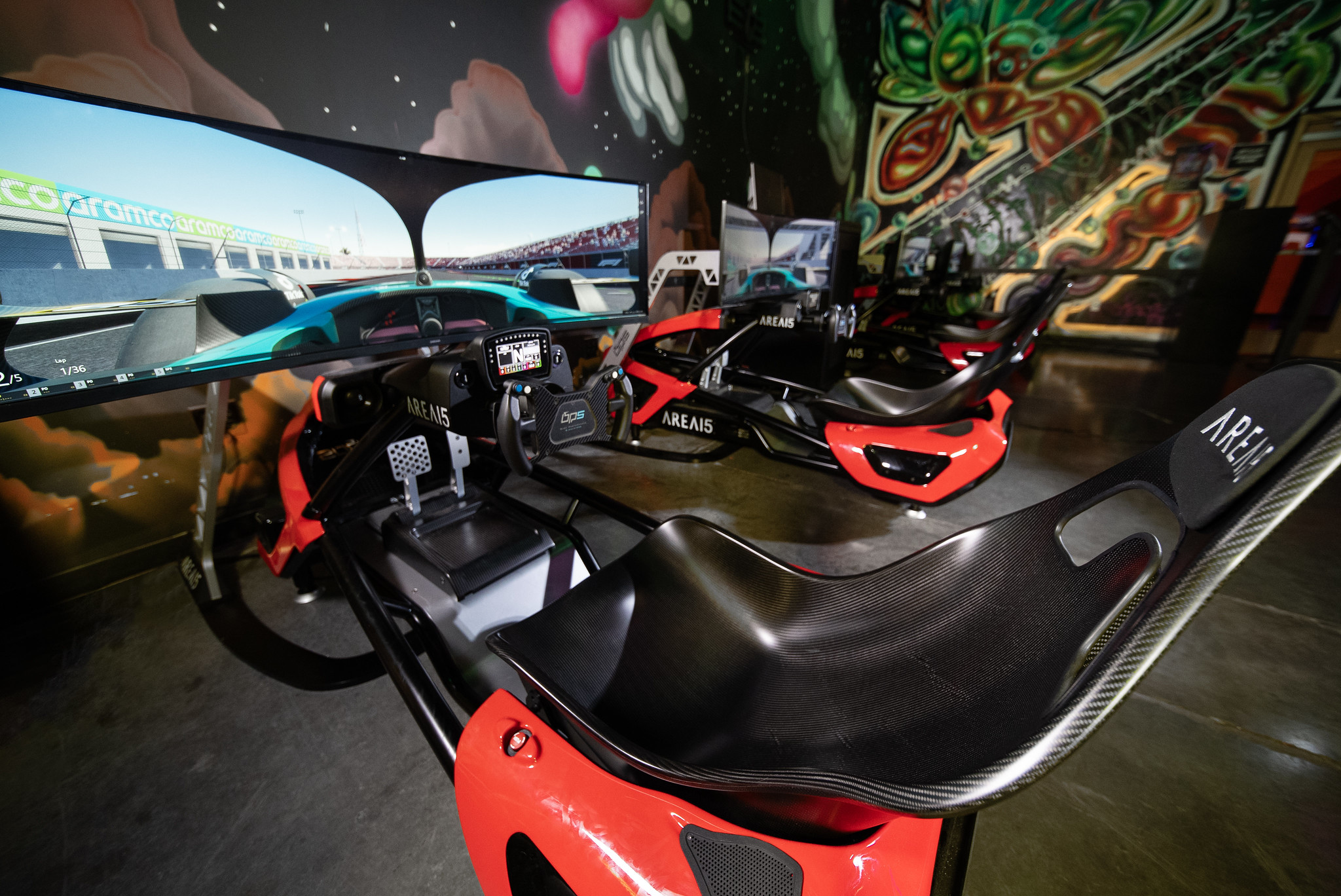 Grand Prix Racing SIMs on Las Vegas Grand Prix Circuit Arrive at Asylum Bar + Arcade