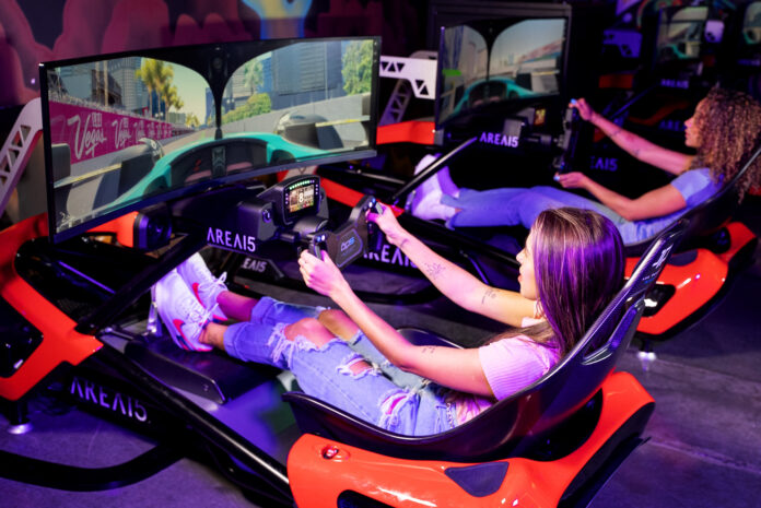 Grand Prix Racing SIMs on Las Vegas Grand Prix Circuit Arrive at Asylum Bar + Arcade