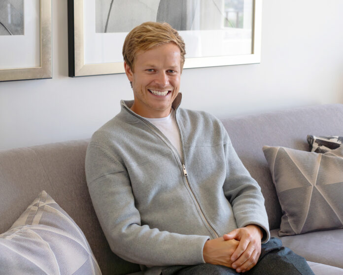 Interview with Bertie Gregory at Four Seasons Hotel Beverly Hills in Los Angeles, California. (Photo by Julie Nguyen)