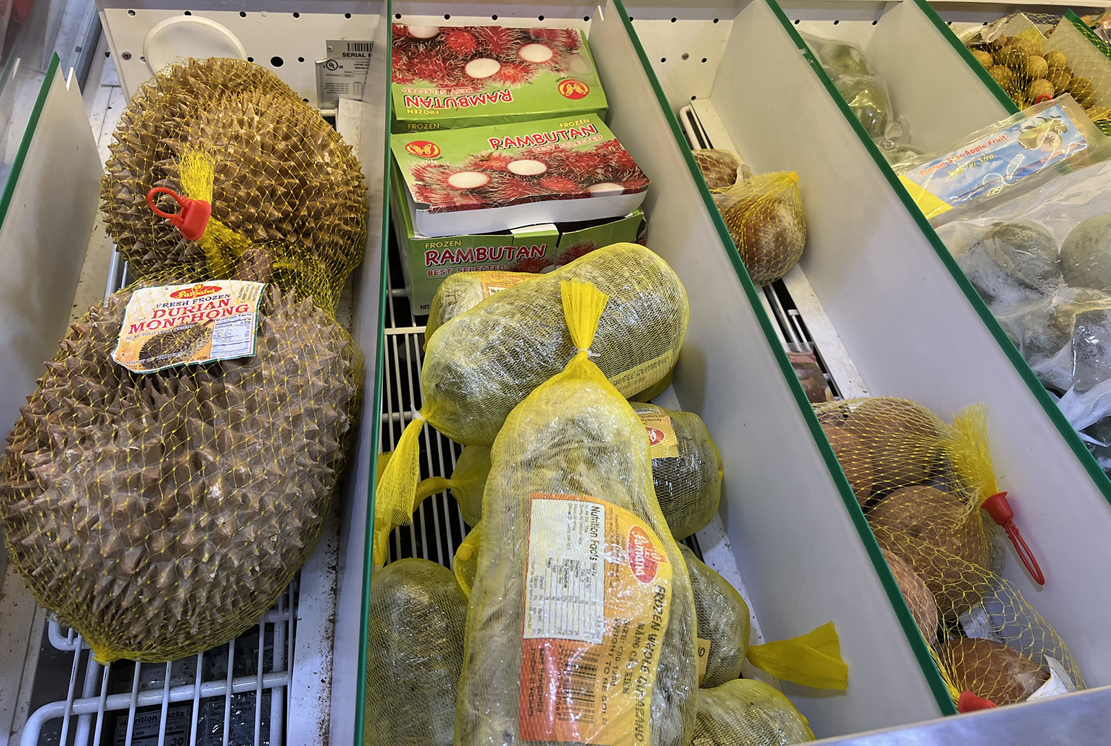 Frozen tropical fruits - Seafood City Supermarket in Irvine, California - Photo by Julie Nguyen