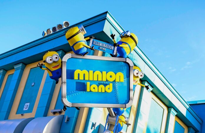 Minion Land on Illumination Avenue at Universal Studios Florida