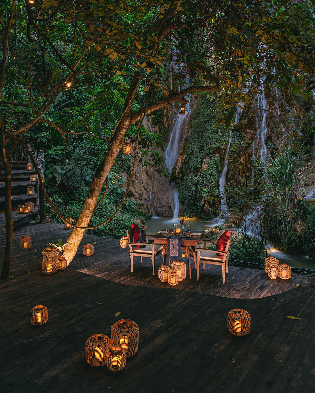 Private Dining Setup at Avana Retreat in Mai Châu, Vietnam