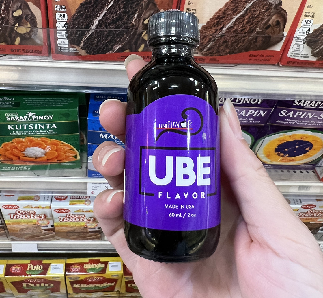 Ube flavor syrup - Seafood City Supermarket in Irvine, California - Photo by Julie Nguyen