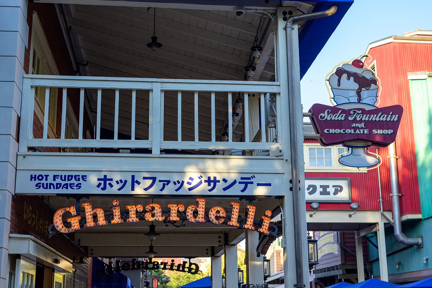 San Fransokyo Square at Disney California Adventure Park – Ghirardelli Soda Fountain and Chocolate Shop 