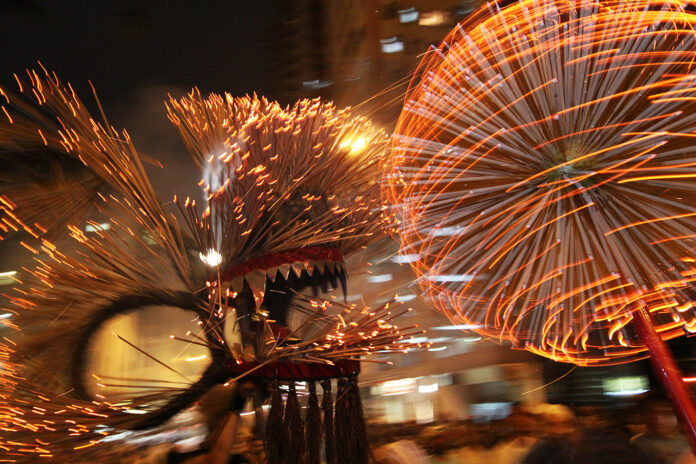 Tai Hang Fire Dragon Dance in Hong Kong