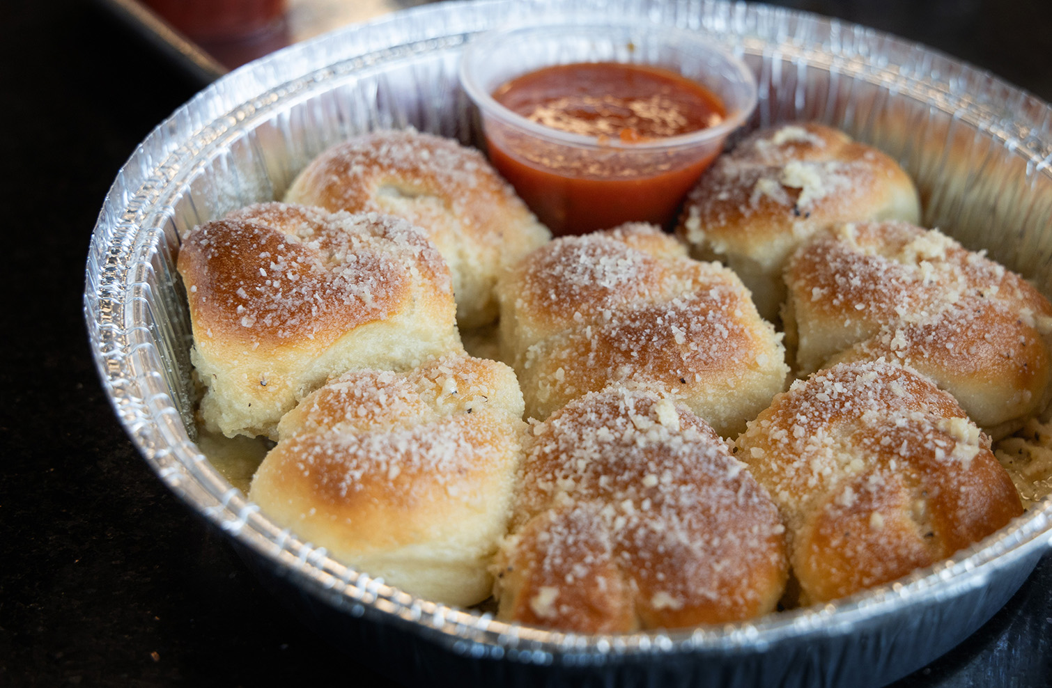 Garlic Knots - Brooklyn City Pizzeria and Market in Laguna Niguel, California (Photo by Julie Nguyen)