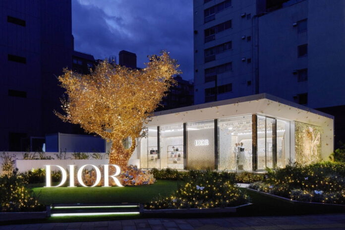 Dior Limited Time Store at Omotesando Crossing Park in Tokyo