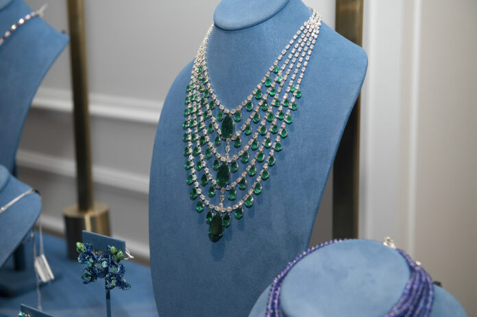 Chopard display at 2023 Neiman Marcus Bejeweled Ball in Dallas