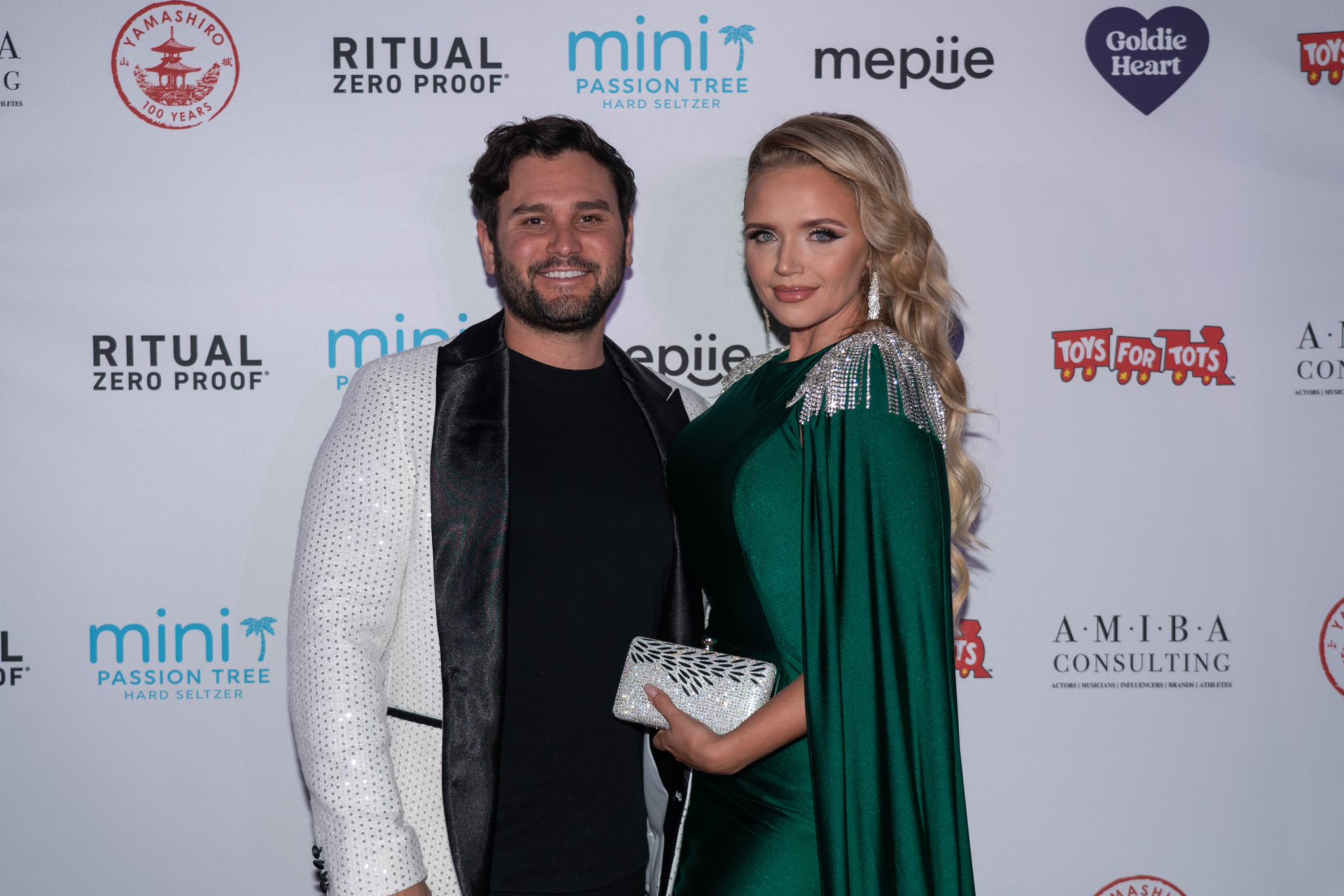 Veronika Dash attends the Jordan Kuker and Katie Welch's 10th Annual Winter Wonderland Toys For Tots Charity Event at Yamashiro Hollywood on November 29, 2023 in Los Angeles, California