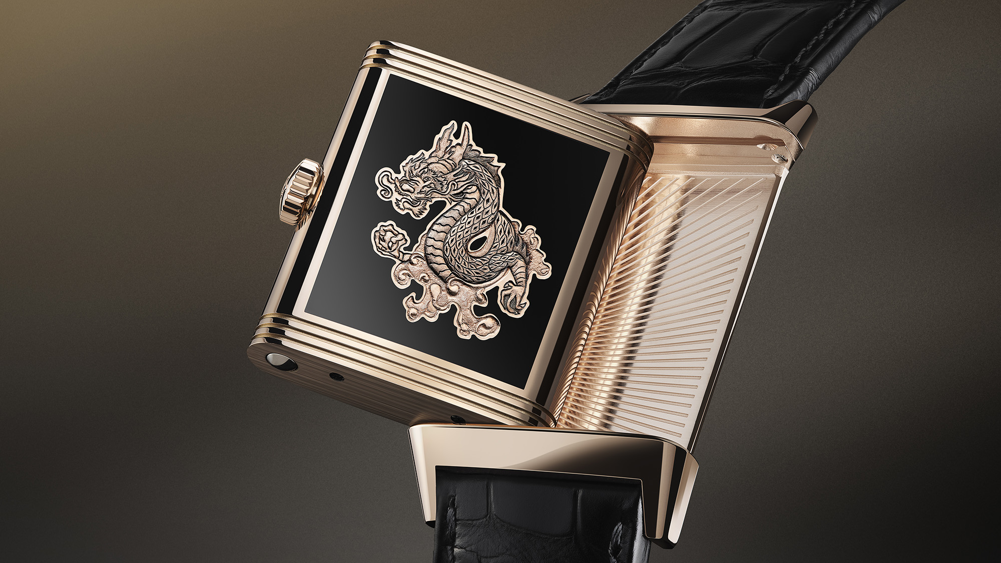 Jaeger-LeCoultre Reverso Tribute Enamel 'Dragon' watch