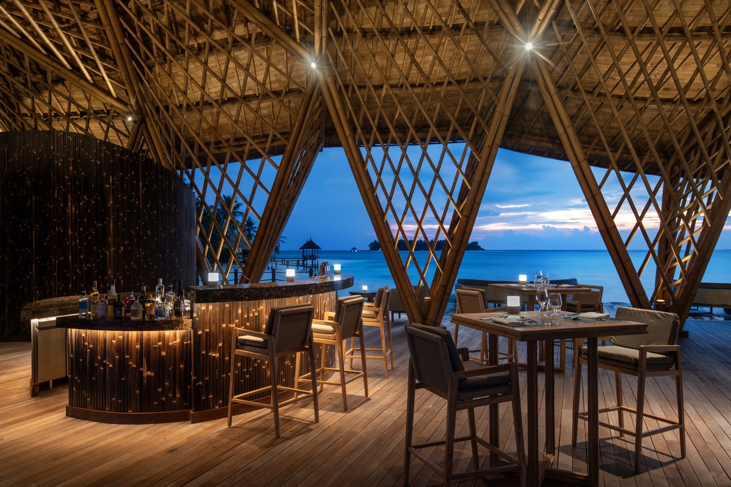 Overwater Bamboo Restaurant by Atelier Nomadic