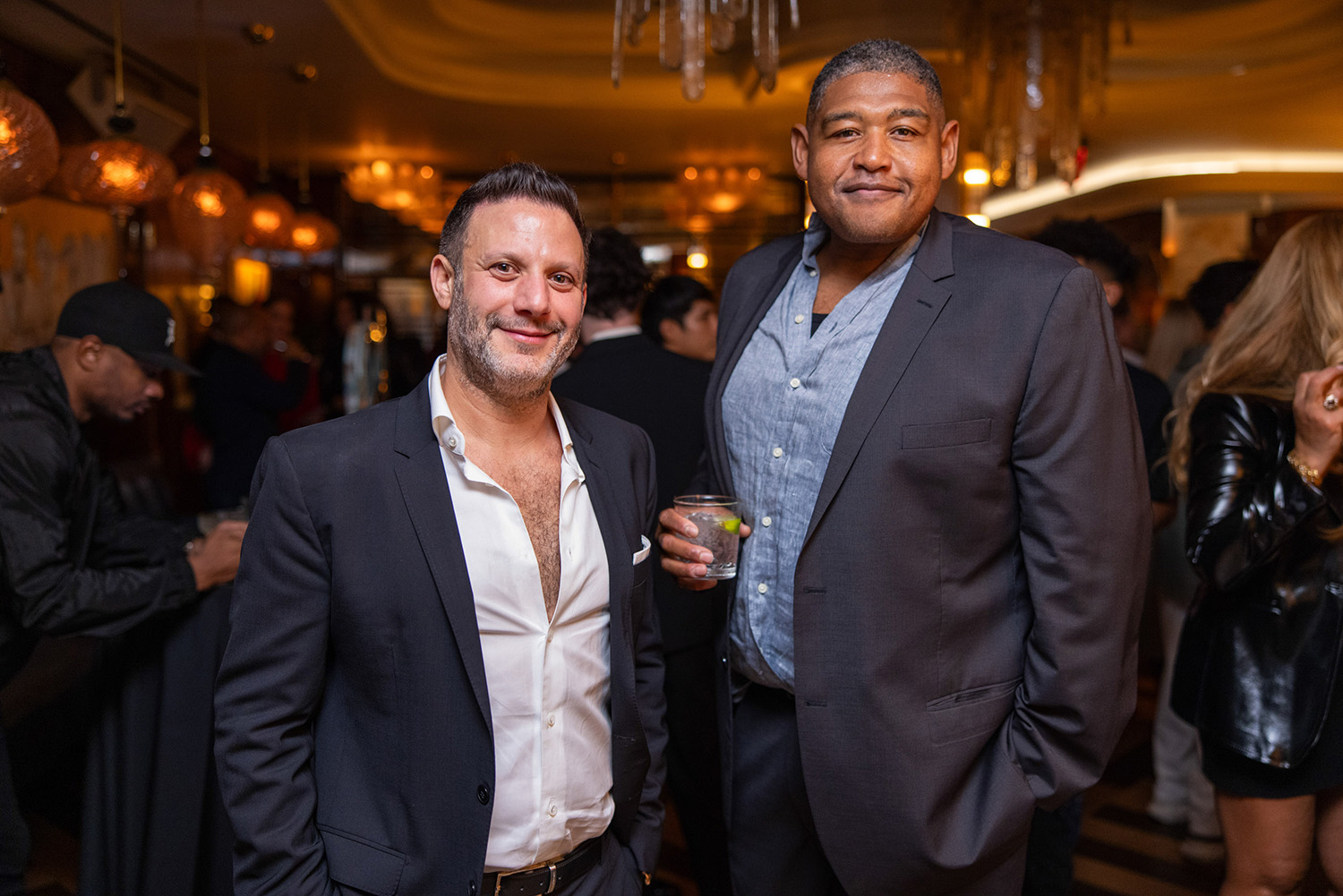 Brian Toll & Omar Benson Miller at the Grand Opening Event of Delilah Miami in Florida