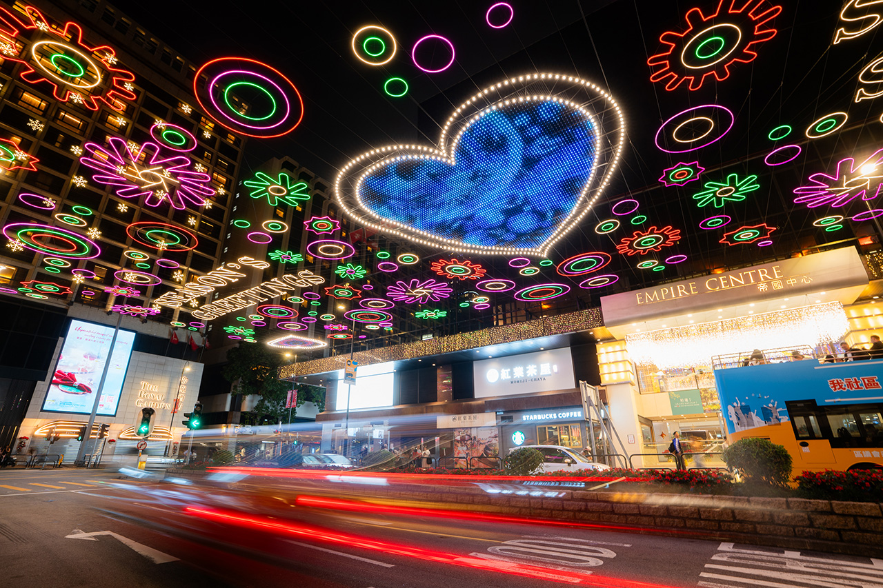 Christmas Lights in Tsim Sha Tsui and Tsim Sha Tsui East 2023 in Hong Kong