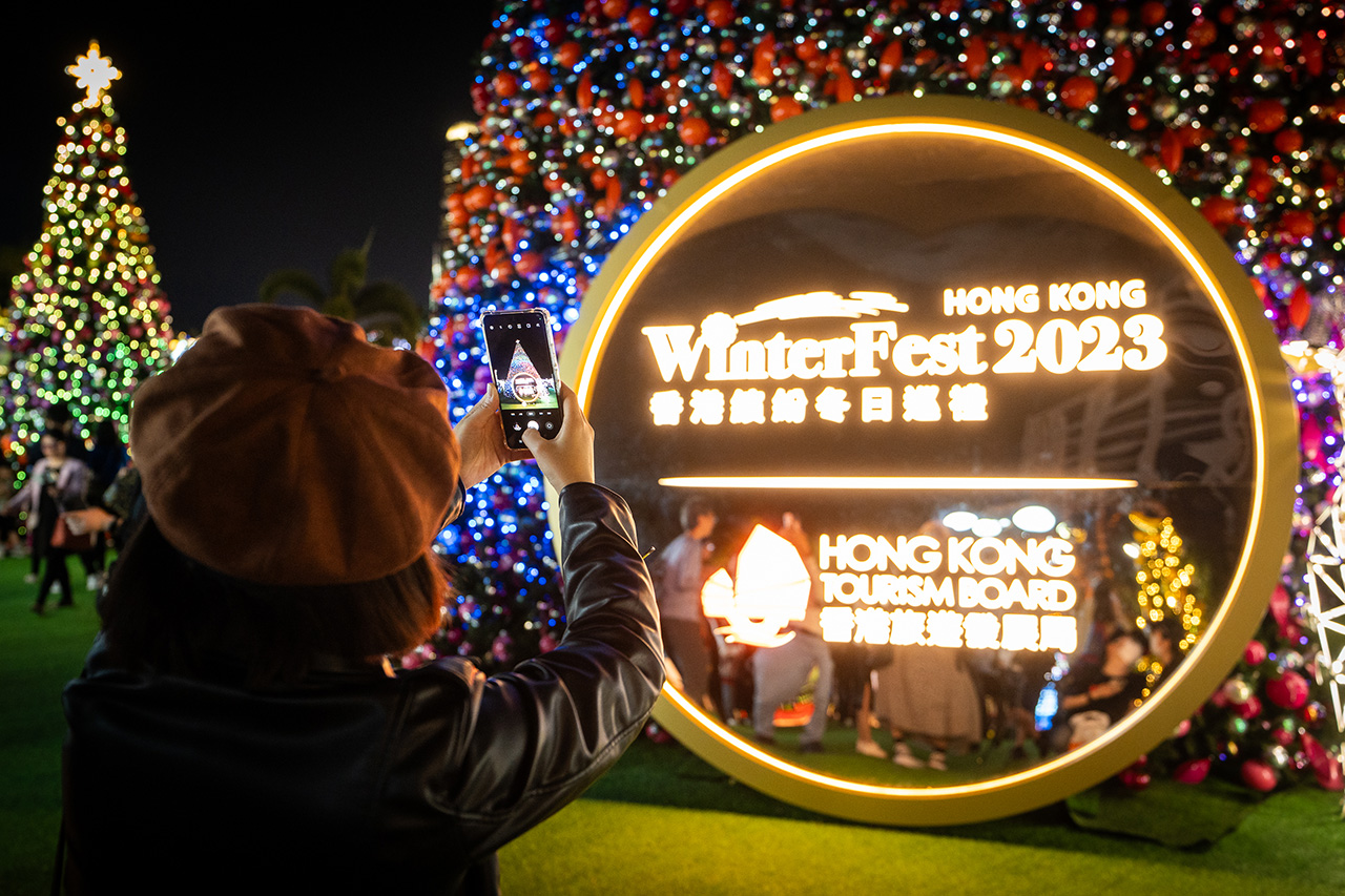 Christmas town from Hong Kong WinterFest 2023