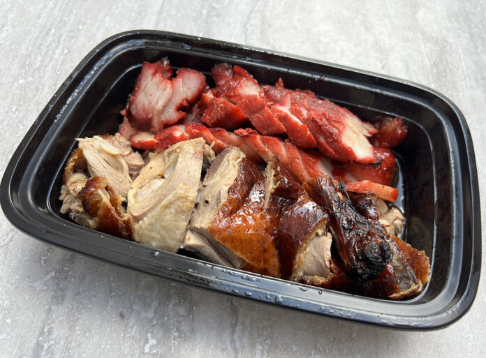Cantonese roasted duck and honey BBQ pork at Frank's B.B.Q. in Lake Forest, California (Photo by Julie Nguyen)