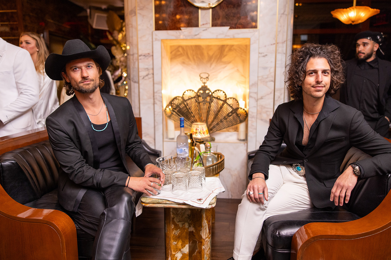 Zander Bleck & Michael Pozzi of Mojave Grey at the Grand Opening Event of Delilah Miami in Florida