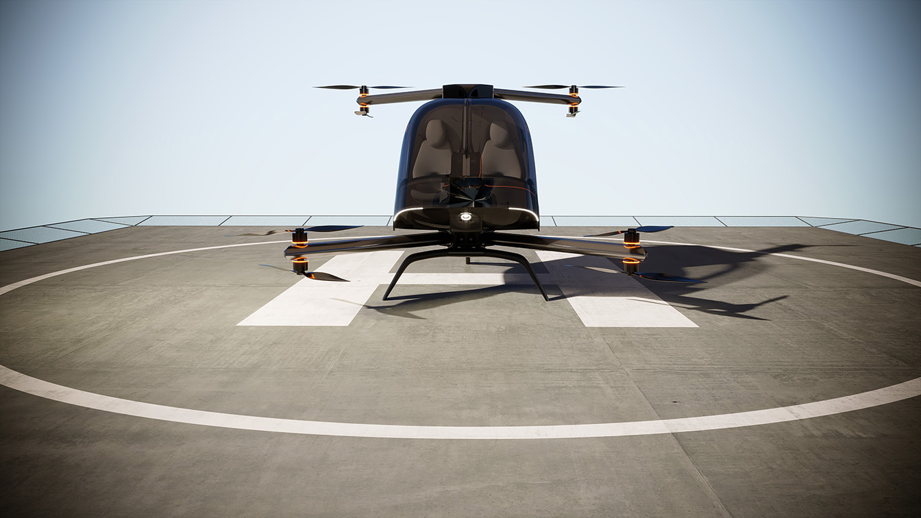 Poland's First eVTOL Aerotaxi Unveiled by SYDRON at CES
