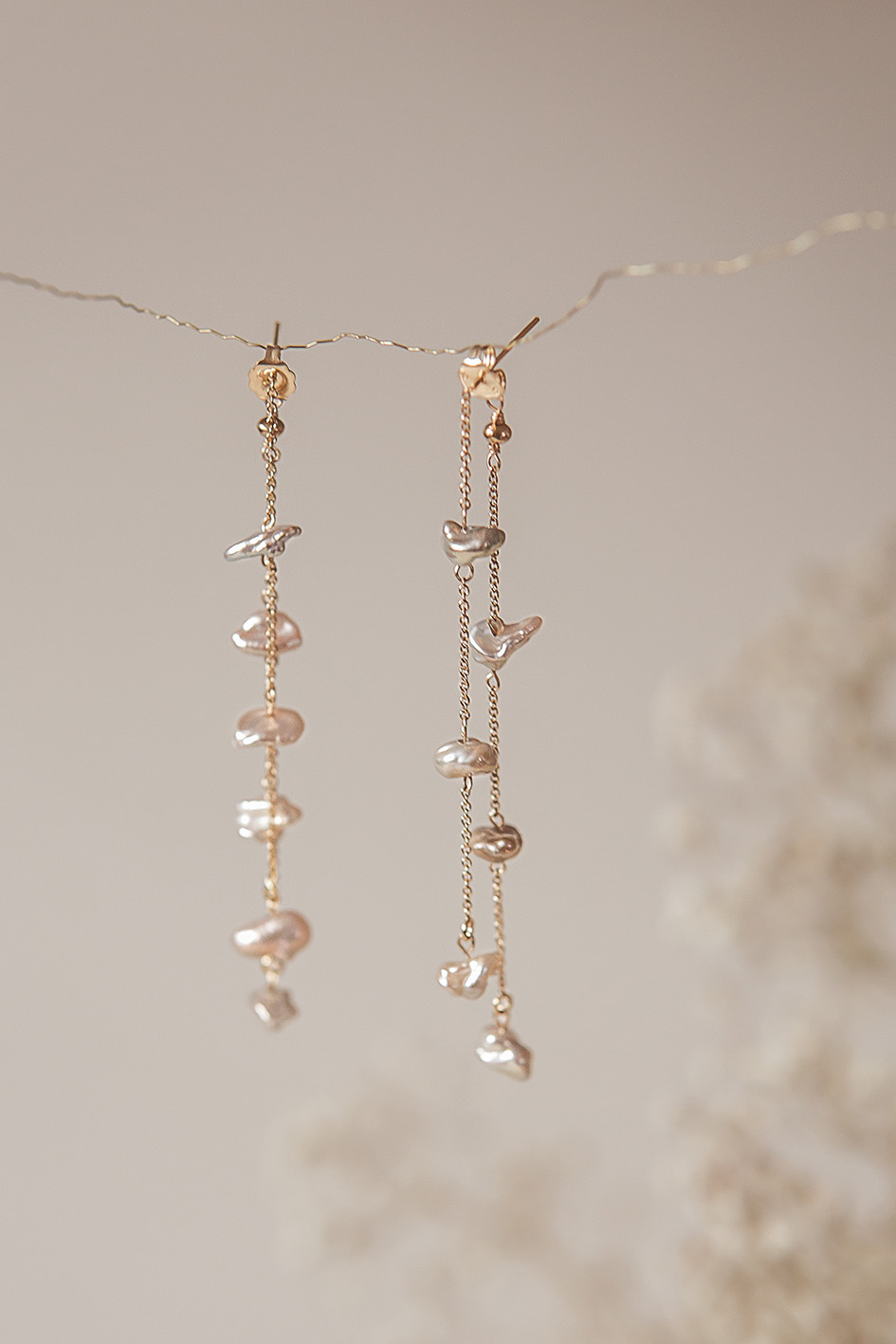 Gaâla's Safia Freshwater Pearl Earrings