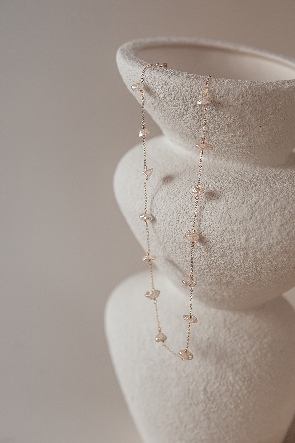 Gaâla's Safia Freshwater Pearl Necklace