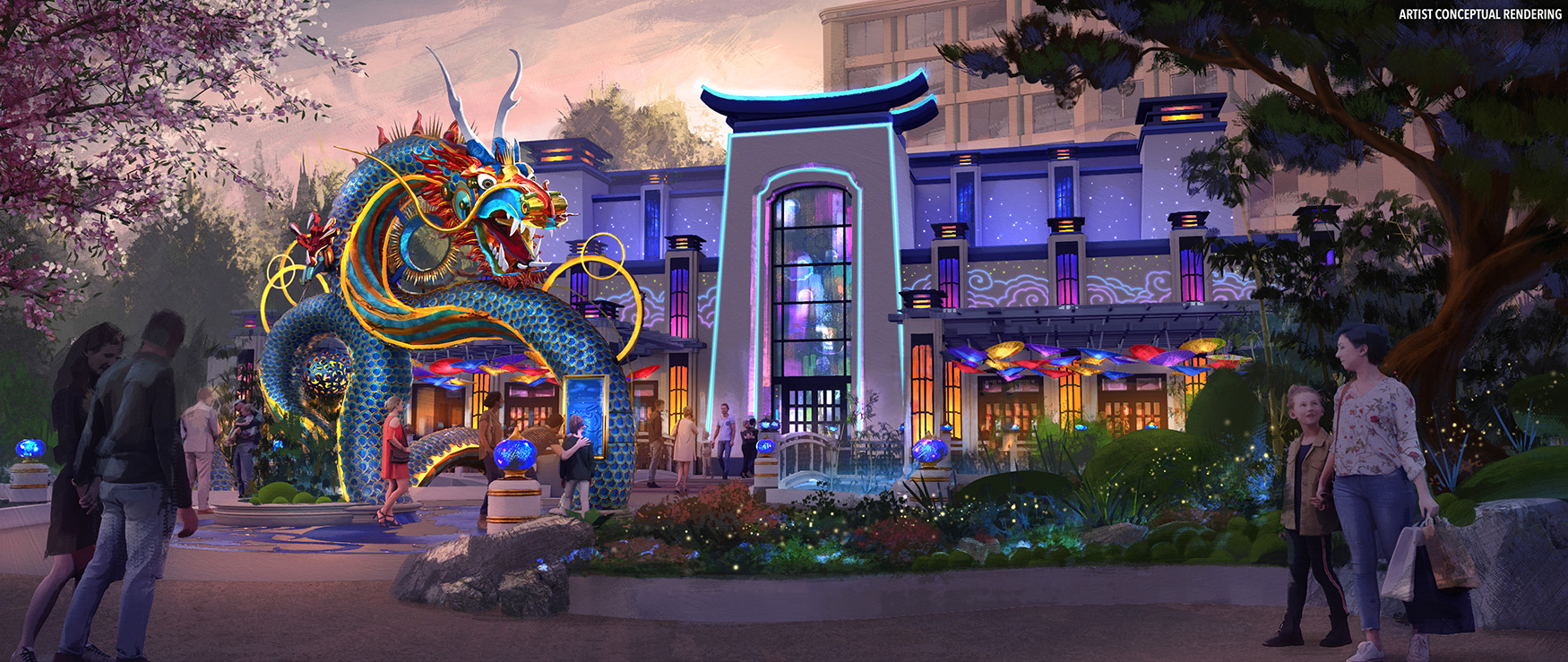 Universal Epic Universe – Celestial Park – The Blue Dragon Pan-Asian Restaurant