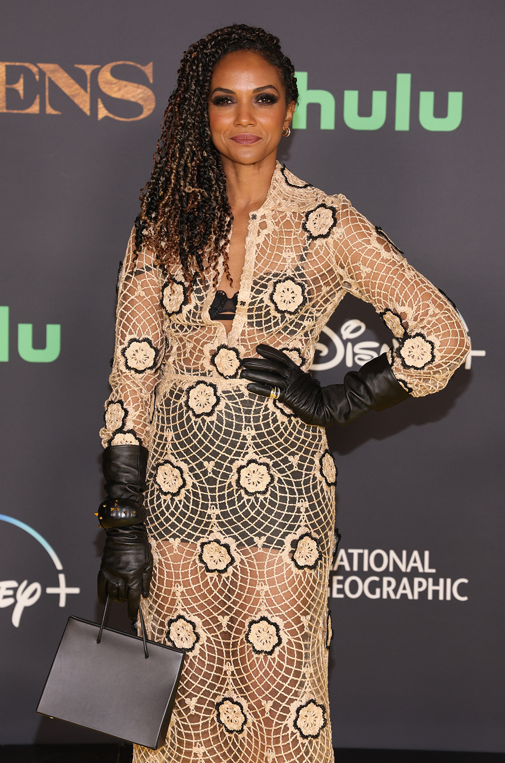 Mekia Cox attends the Los Angeles premiere of National Geographic's "QUEENS" on February 8, 2024 at the Academy Museum of Motion Pictures in Los Angeles, CA.
