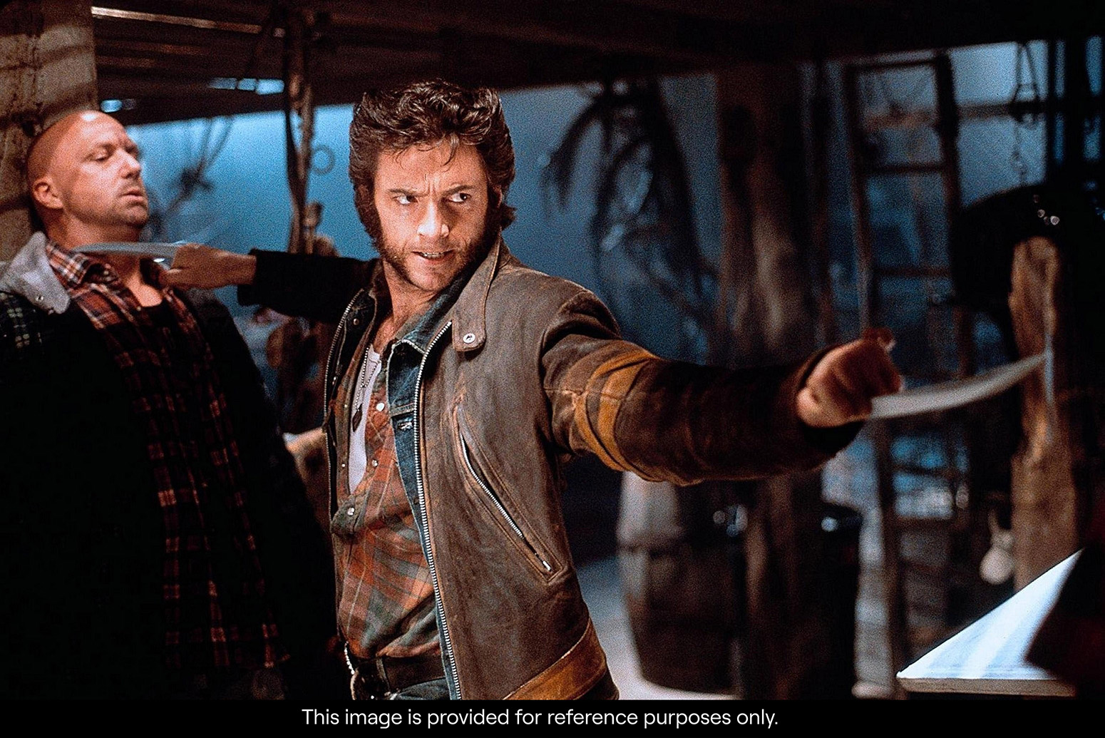 X-MEN (2000) Wolverine's (Hugh Jackman) Leather Jacket and Shirt