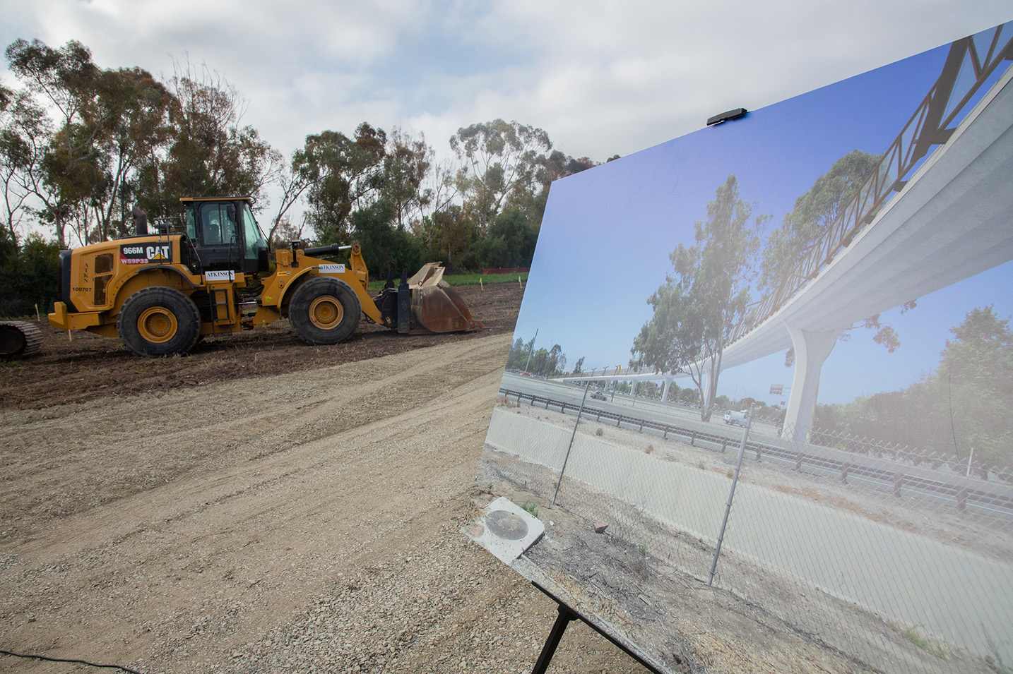 Groundbreaking for the Jeffrey Open Space Trail (JOST) Bicycle and Pedestrian Bridge Project in Irvine, California.