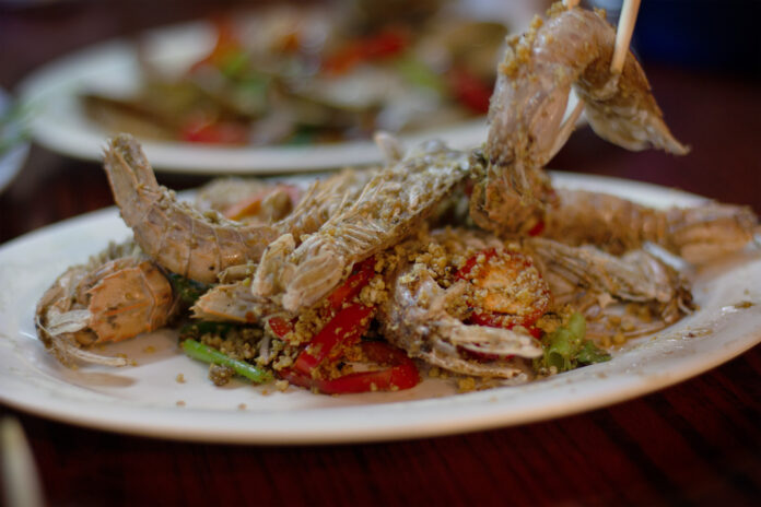 Mantis Shrimp - Temple Street, Hong Kong (Photo by Julie Nguyen)