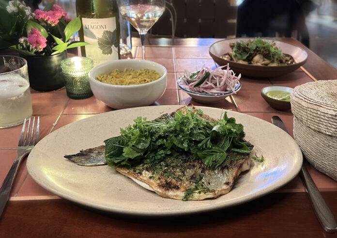 Catch of the Day (Seabream) at Maizano Restaurant in Costa Mesa, California (Photo by Julie Nguyen)