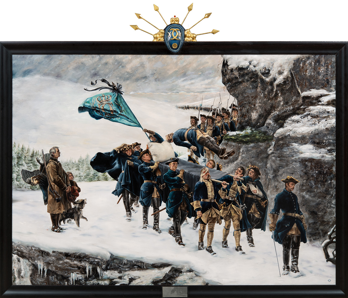 Floating Home the Body of King Karl XII of Sweden by Ernst Billgren