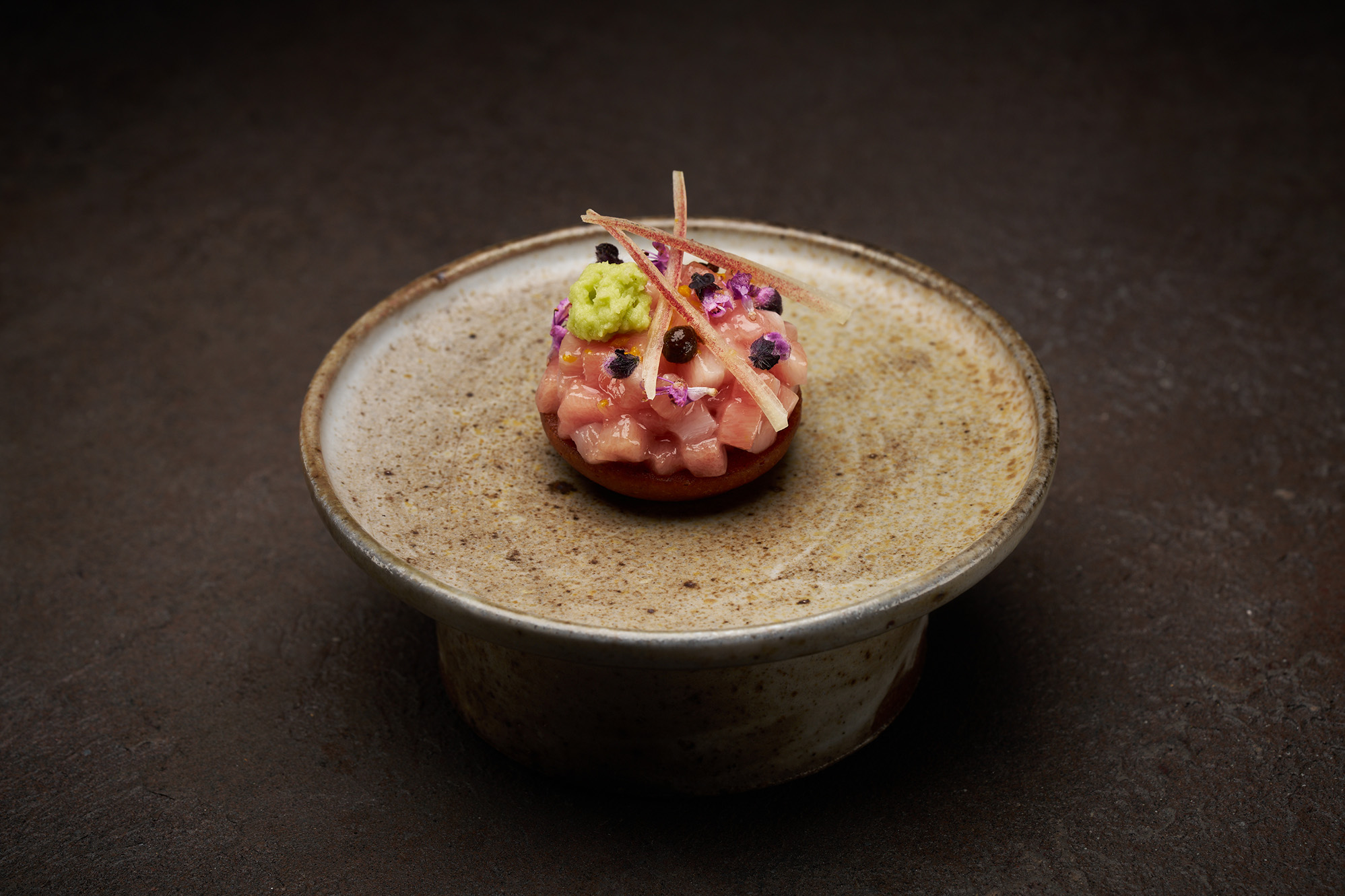 FZN by Björn Frantzén Blinis, Japanese Ctoro and Fresh Wasabi