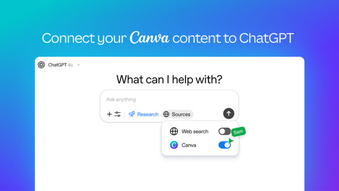 Canva deep research connector with ChatGPT