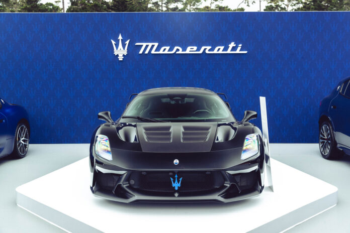 Maserati GT2 Stradale Pebble Beach Concours Village Display Monterey Car Week 2025