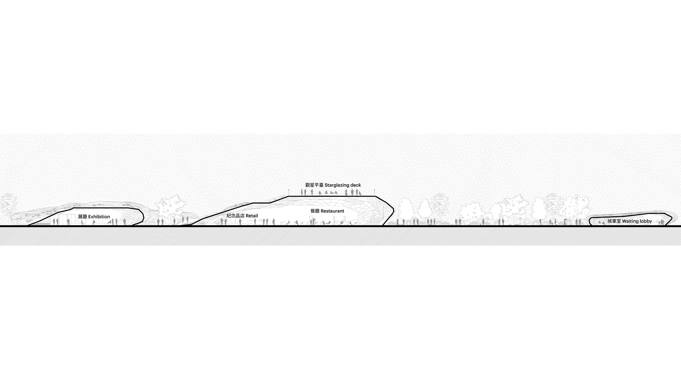 MVRDV Nature Rocks section entrance