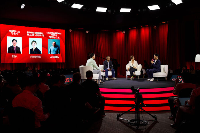 Yongsu Lee (Producer, Korea), Chartchai ‘Nat’ Ketnust (CEO of Whitelight, Thailand), and Momoko Nishiyama (Intimacy Coordinator, Japan)